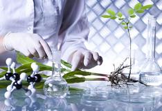 scientist creating a plant extract
